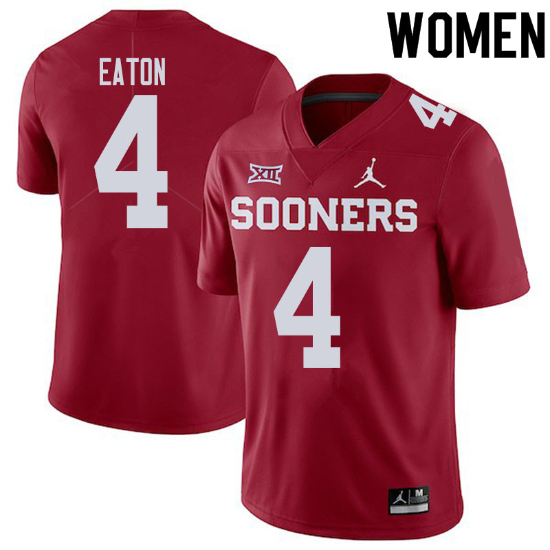 Women #4 Chandler Morris Oklahoma Sooners College Football Jerseys Sale-Crimson - Click Image to Close